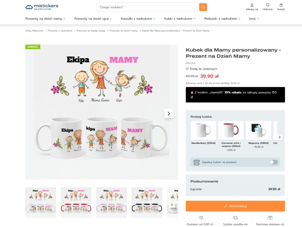 Sklep z koszulkami na prezent – 300% wzrostu przychodu! - zdjęcie 2